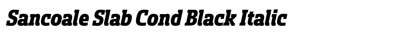 Sancoale Slab Cond Black Italic